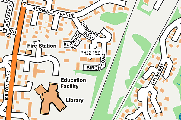 PH22 1SZ map - OS OpenMap – Local (Ordnance Survey) PH22 1SZ map - OS OpenMap – Local (Ordnance Survey)