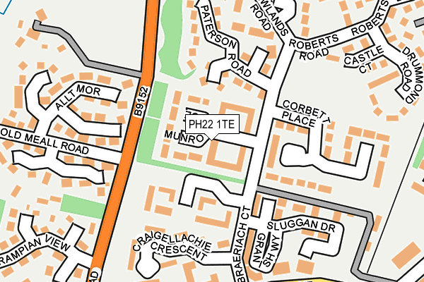 PH22 1TE map - OS OpenMap – Local (Ordnance Survey) PH22 1TE map - OS OpenMap – Local (Ordnance Survey)