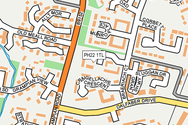 PH22 1TL map - OS OpenMap – Local (Ordnance Survey)