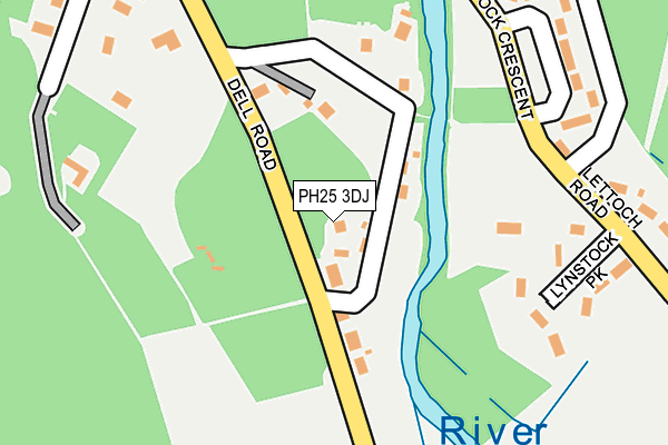 PH25 3DJ map - OS OpenMap – Local (Ordnance Survey) PH25 3DJ map - OS OpenMap – Local (Ordnance Survey)