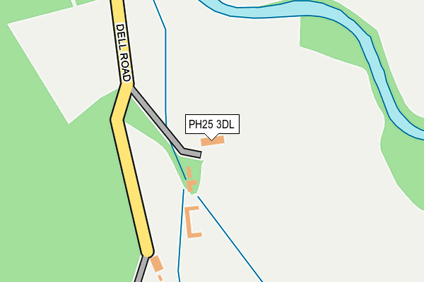 PH25 3DL map - OS OpenMap – Local (Ordnance Survey) PH25 3DL map - OS OpenMap – Local (Ordnance Survey)