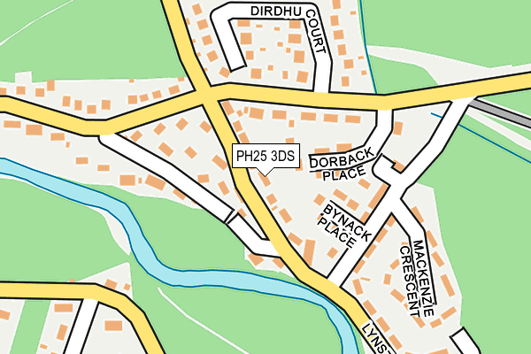 PH25 3DS map - OS OpenMap – Local (Ordnance Survey) PH25 3DS map - OS OpenMap – Local (Ordnance Survey)