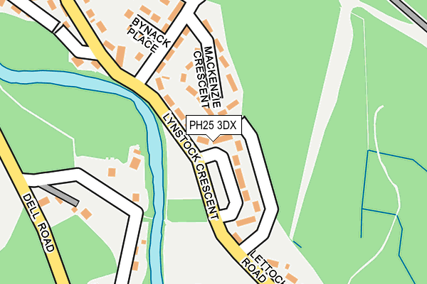 PH25 3DX map - OS OpenMap – Local (Ordnance Survey) PH25 3DX map - OS OpenMap – Local (Ordnance Survey)