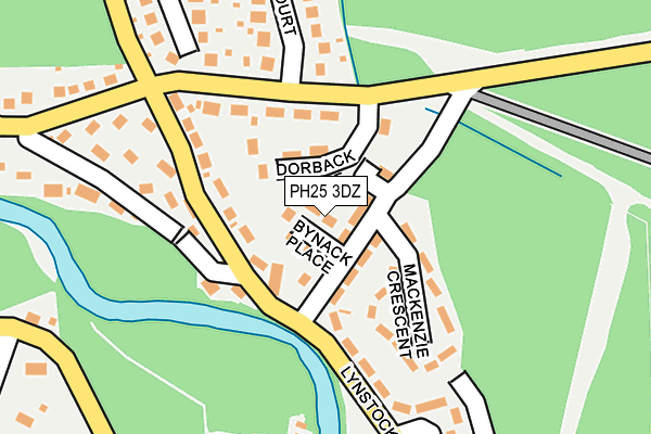 PH25 3DZ map - OS OpenMap – Local (Ordnance Survey) PH25 3DZ map - OS OpenMap – Local (Ordnance Survey)