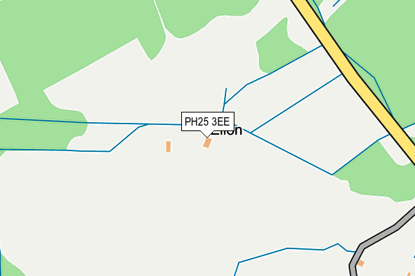PH25 3EE map - OS OpenMap – Local (Ordnance Survey) PH25 3EE map - OS OpenMap – Local (Ordnance Survey)