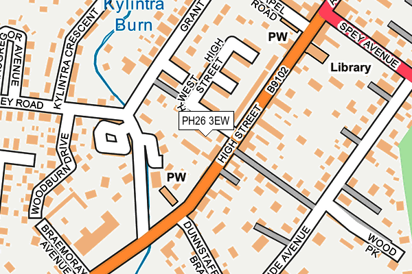 PH26 3EW map - OS OpenMap – Local (Ordnance Survey) PH26 3EW map - OS OpenMap – Local (Ordnance Survey)