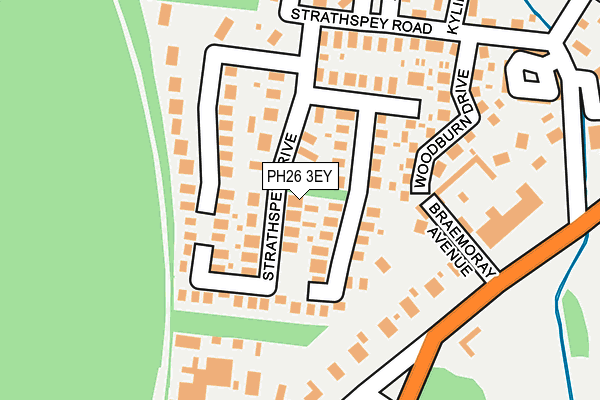 PH26 3EY map - OS OpenMap – Local (Ordnance Survey) PH26 3EY map - OS OpenMap – Local (Ordnance Survey)