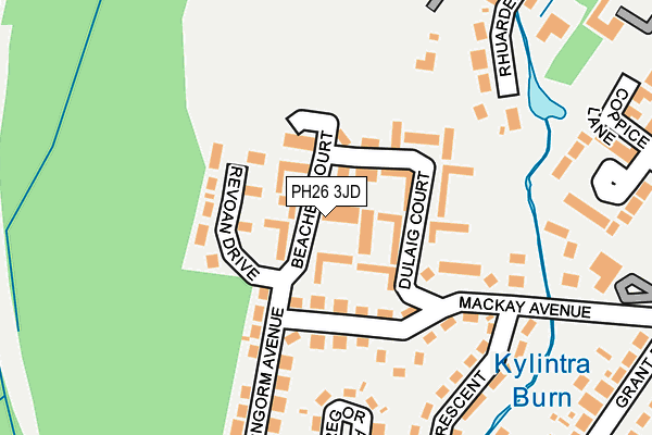 PH26 3JD map - OS OpenMap – Local (Ordnance Survey) PH26 3JD map - OS OpenMap – Local (Ordnance Survey)