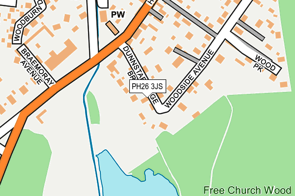 PH26 3JS map - OS OpenMap – Local (Ordnance Survey) PH26 3JS map - OS OpenMap – Local (Ordnance Survey)