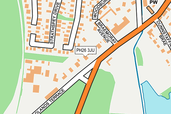 PH26 3JU map - OS OpenMap – Local (Ordnance Survey) PH26 3JU map - OS OpenMap – Local (Ordnance Survey)