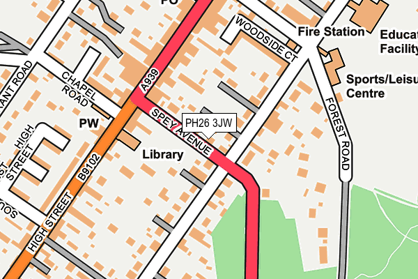 PH26 3JW map - OS OpenMap – Local (Ordnance Survey) PH26 3JW map - OS OpenMap – Local (Ordnance Survey)