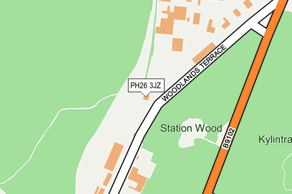 PH26 3JZ map - OS OpenMap – Local (Ordnance Survey) PH26 3JZ map - OS OpenMap – Local (Ordnance Survey)