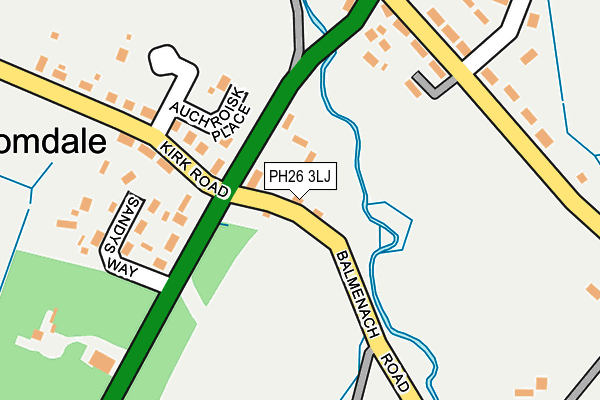 PH26 3LJ map - OS OpenMap – Local (Ordnance Survey) PH26 3LJ map - OS OpenMap – Local (Ordnance Survey)