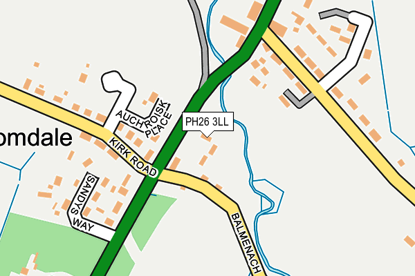 PH26 3LL map - OS OpenMap – Local (Ordnance Survey) PH26 3LL map - OS OpenMap – Local (Ordnance Survey)