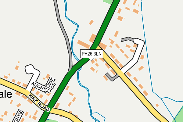 PH26 3LN map - OS OpenMap – Local (Ordnance Survey) PH26 3LN map - OS OpenMap – Local (Ordnance Survey)