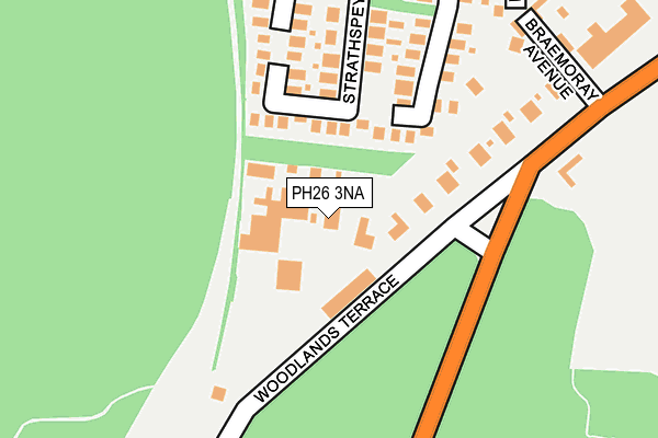 PH26 3NA map - OS OpenMap – Local (Ordnance Survey) PH26 3NA map - OS OpenMap – Local (Ordnance Survey)