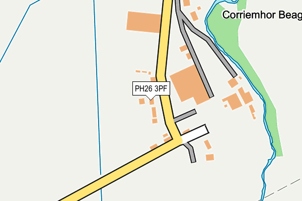 PH26 3PF map - OS OpenMap – Local (Ordnance Survey) PH26 3PF map - OS OpenMap – Local (Ordnance Survey)