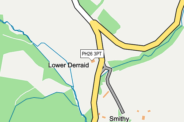 PH26 3PT map - OS OpenMap – Local (Ordnance Survey) PH26 3PT map - OS OpenMap – Local (Ordnance Survey)