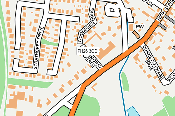 PH26 3QD map - OS OpenMap – Local (Ordnance Survey) PH26 3QD map - OS OpenMap – Local (Ordnance Survey)