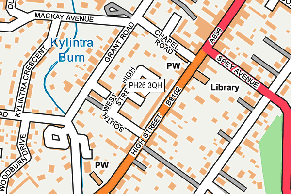PH26 3QH map - OS OpenMap – Local (Ordnance Survey) PH26 3QH map - OS OpenMap – Local (Ordnance Survey)