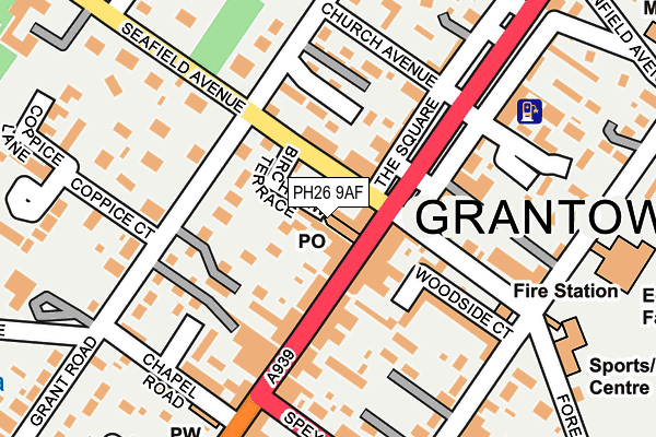 PH26 9AF map - OS OpenMap – Local (Ordnance Survey) PH26 9AF map - OS OpenMap – Local (Ordnance Survey)