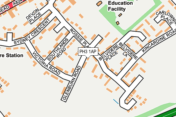 PH3 1AP map - OS OpenMap – Local (Ordnance Survey) PH3 1AP map - OS OpenMap – Local (Ordnance Survey)