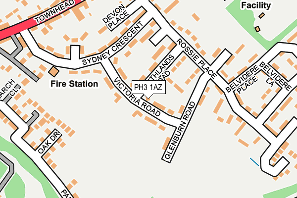 PH3 1AZ map - OS OpenMap – Local (Ordnance Survey) PH3 1AZ map - OS OpenMap – Local (Ordnance Survey)