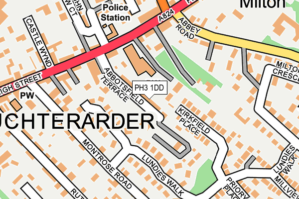 PH3 1DD map - OS OpenMap – Local (Ordnance Survey) PH3 1DD map - OS OpenMap – Local (Ordnance Survey)
