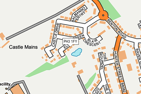 PH3 1FY map - OS OpenMap – Local (Ordnance Survey) PH3 1FY map - OS OpenMap – Local (Ordnance Survey)