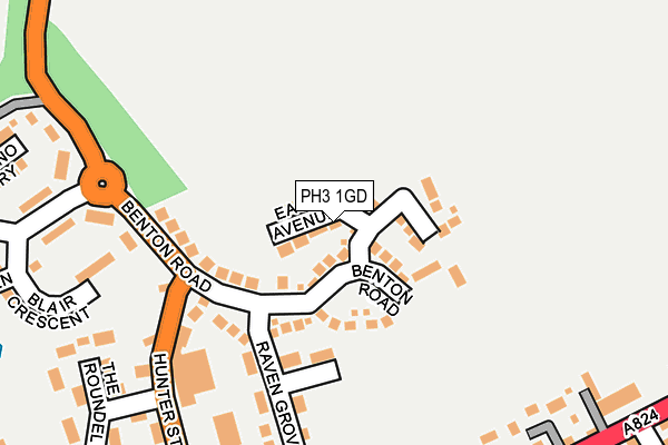 PH3 1GD map - OS OpenMap – Local (Ordnance Survey) PH3 1GD map - OS OpenMap – Local (Ordnance Survey)