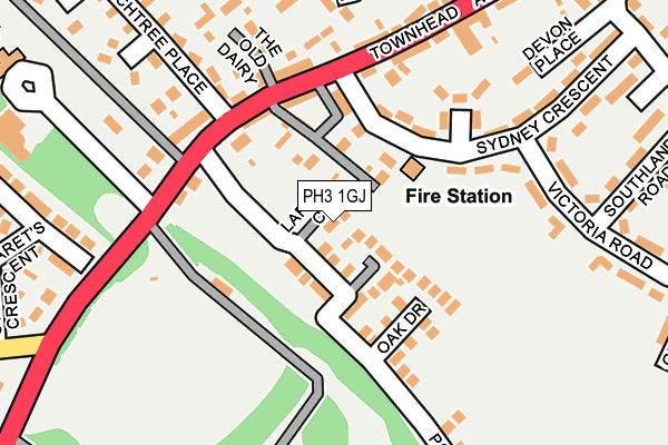 PH3 1GJ map - OS OpenMap – Local (Ordnance Survey) PH3 1GJ map - OS OpenMap – Local (Ordnance Survey)