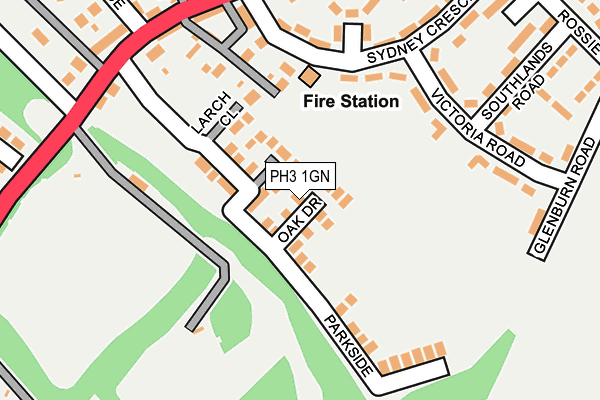 PH3 1GN map - OS OpenMap – Local (Ordnance Survey) PH3 1GN map - OS OpenMap – Local (Ordnance Survey)