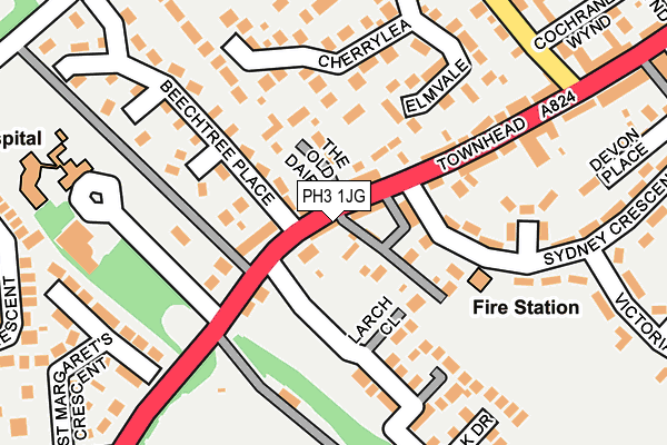 PH3 1JG map - OS OpenMap – Local (Ordnance Survey) PH3 1JG map - OS OpenMap – Local (Ordnance Survey)