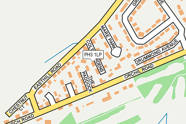 PH3 1LP map - OS OpenMap – Local (Ordnance Survey) PH3 1LP map - OS OpenMap – Local (Ordnance Survey)