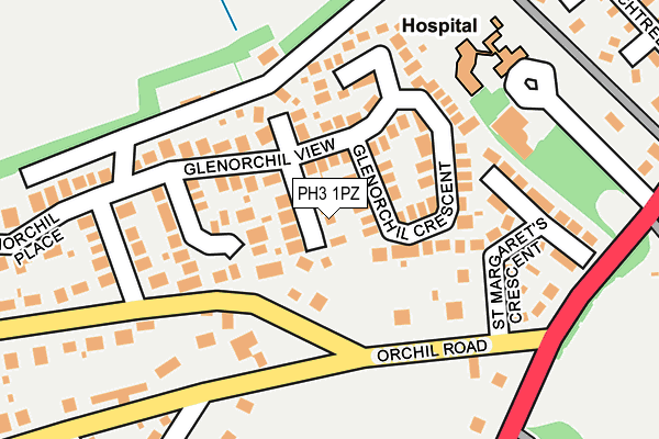 PH3 1PZ map - OS OpenMap – Local (Ordnance Survey) PH3 1PZ map - OS OpenMap – Local (Ordnance Survey)