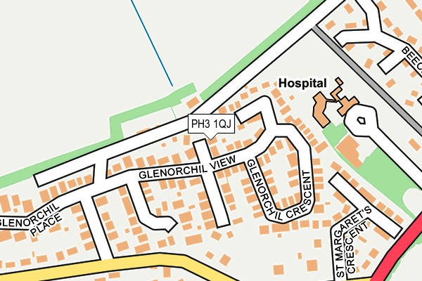 PH3 1QJ map - OS OpenMap – Local (Ordnance Survey) PH3 1QJ map - OS OpenMap – Local (Ordnance Survey)