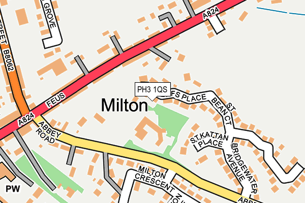 PH3 1QS map - OS OpenMap – Local (Ordnance Survey) PH3 1QS map - OS OpenMap – Local (Ordnance Survey)
