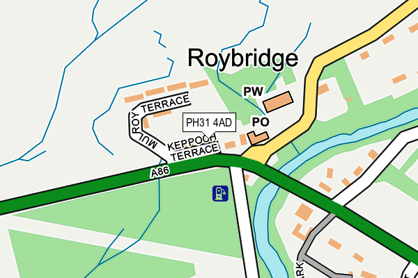 PH31 4AD map - OS OpenMap – Local (Ordnance Survey) PH31 4AD map - OS OpenMap – Local (Ordnance Survey)