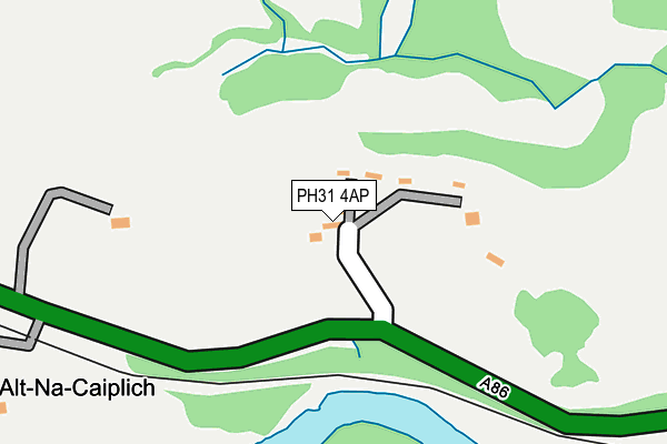 PH31 4AP map - OS OpenMap – Local (Ordnance Survey) PH31 4AP map - OS OpenMap – Local (Ordnance Survey)