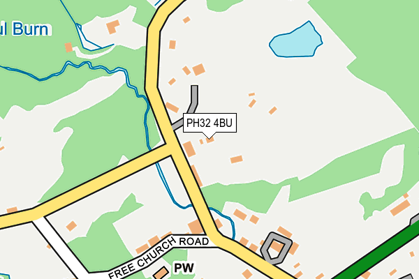 PH32 4BU map - OS OpenMap – Local (Ordnance Survey) PH32 4BU map - OS OpenMap – Local (Ordnance Survey)