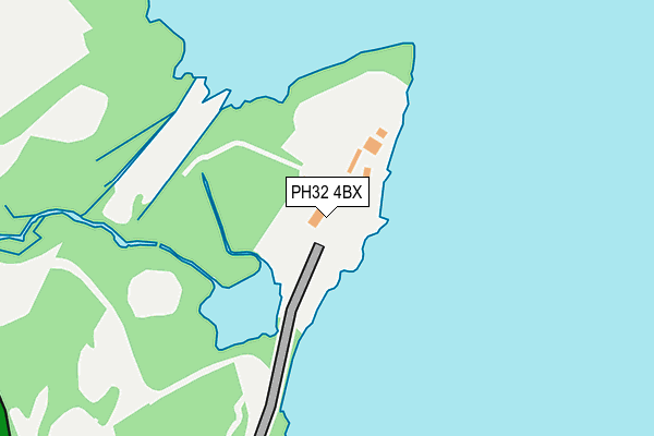 PH32 4BX map - OS OpenMap – Local (Ordnance Survey) PH32 4BX map - OS OpenMap – Local (Ordnance Survey)