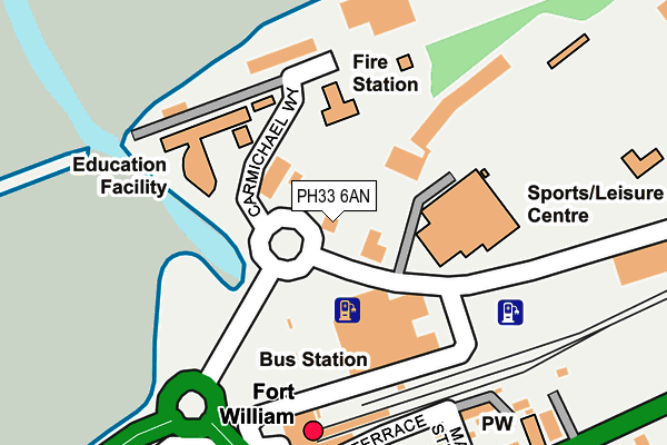 PH33 6AN map - OS OpenMap – Local (Ordnance Survey) PH33 6AN map - OS OpenMap – Local (Ordnance Survey)