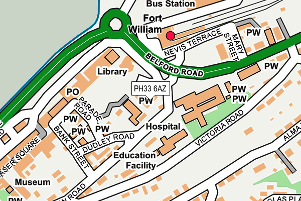 PH33 6AZ map - OS OpenMap – Local (Ordnance Survey) PH33 6AZ map - OS OpenMap – Local (Ordnance Survey)