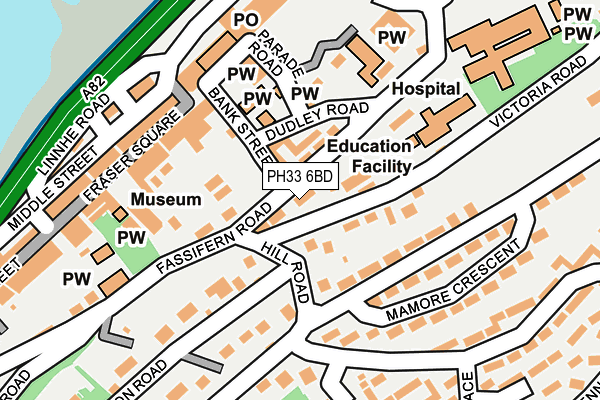 PH33 6BD map - OS OpenMap – Local (Ordnance Survey) PH33 6BD map - OS OpenMap – Local (Ordnance Survey)