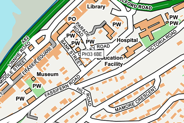 PH33 6BE map - OS OpenMap – Local (Ordnance Survey) PH33 6BE map - OS OpenMap – Local (Ordnance Survey)