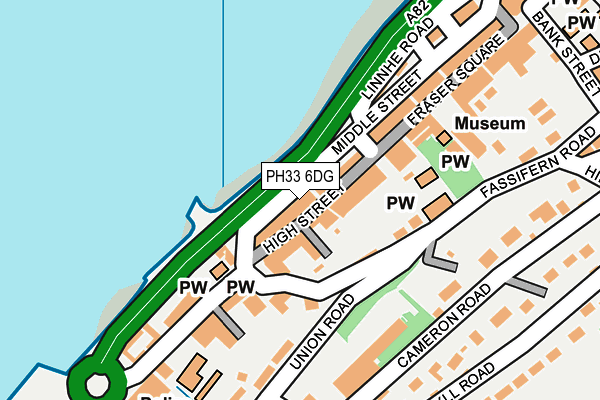 PH33 6DG map - OS OpenMap – Local (Ordnance Survey) PH33 6DG map - OS OpenMap – Local (Ordnance Survey)