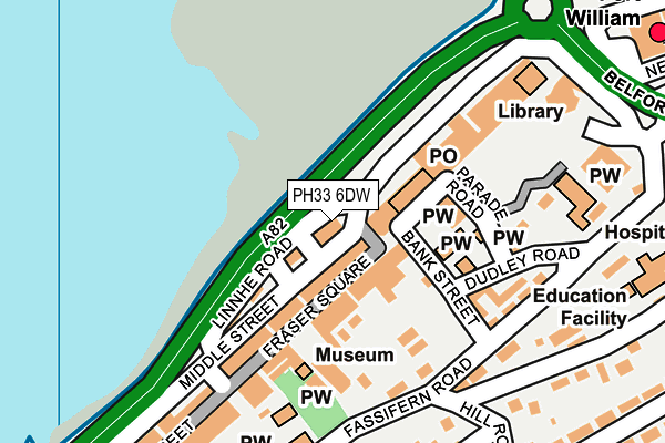 PH33 6DW map - OS OpenMap – Local (Ordnance Survey) PH33 6DW map - OS OpenMap – Local (Ordnance Survey)