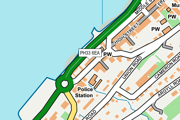 PH33 6EA map - OS OpenMap – Local (Ordnance Survey) PH33 6EA map - OS OpenMap – Local (Ordnance Survey)