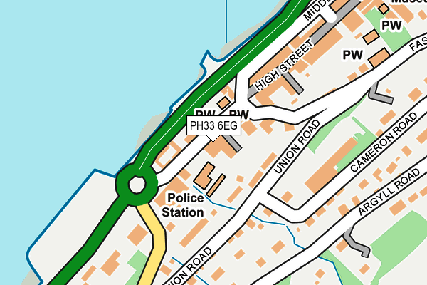 PH33 6EG map - OS OpenMap – Local (Ordnance Survey) PH33 6EG map - OS OpenMap – Local (Ordnance Survey)