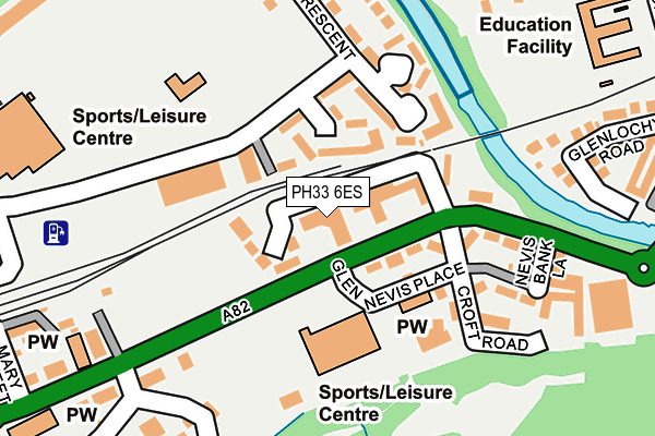 PH33 6ES map - OS OpenMap – Local (Ordnance Survey)